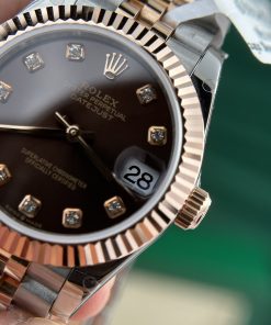Rolex DateJust Gold Wrapped Chocolate Dial GM Factory Best Replica (7)