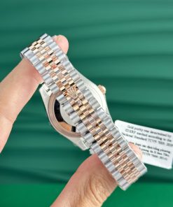 Rolex DateJust Gold Wrapped Chocolate Dial GM Factory Best Replica (7)