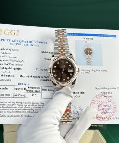 Rolex DateJust Gold Wrapped Chocolate Dial GM Factory V5 (6)