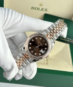 Rolex DateJust Gold Wrapped Chocolate Dial GM Factory V5 (6)