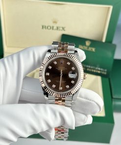 Rolex DateJust Gold Wrapped Chocolate Dial GM Factory V5 (6)