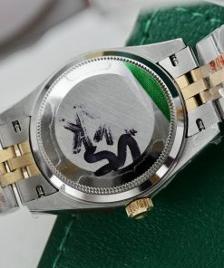 Rolex DateJust Gold Wrapped Customs Bezel Moissanite GM Factory 31mm (1)