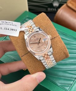 Rolex DateJust Gold Wrapped Sundust Pink Dial GM Factory 31mm (1)