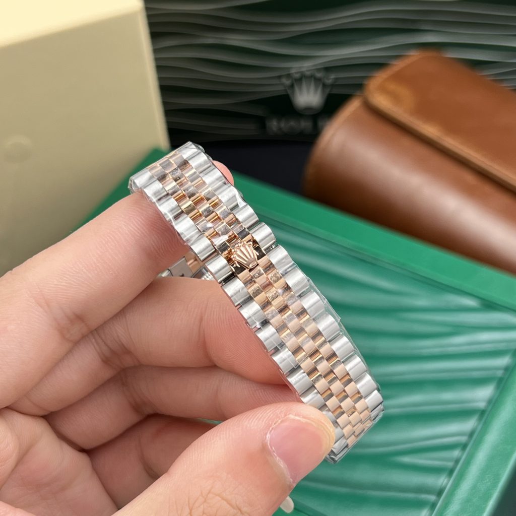 Rolex DateJust Gold Wrapped Sundust Pink Dial GM Factory 31mm (1)