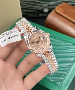Rolex DateJust Gold Wrapped Sundust Pink Dial GM Factory 31mm (1)