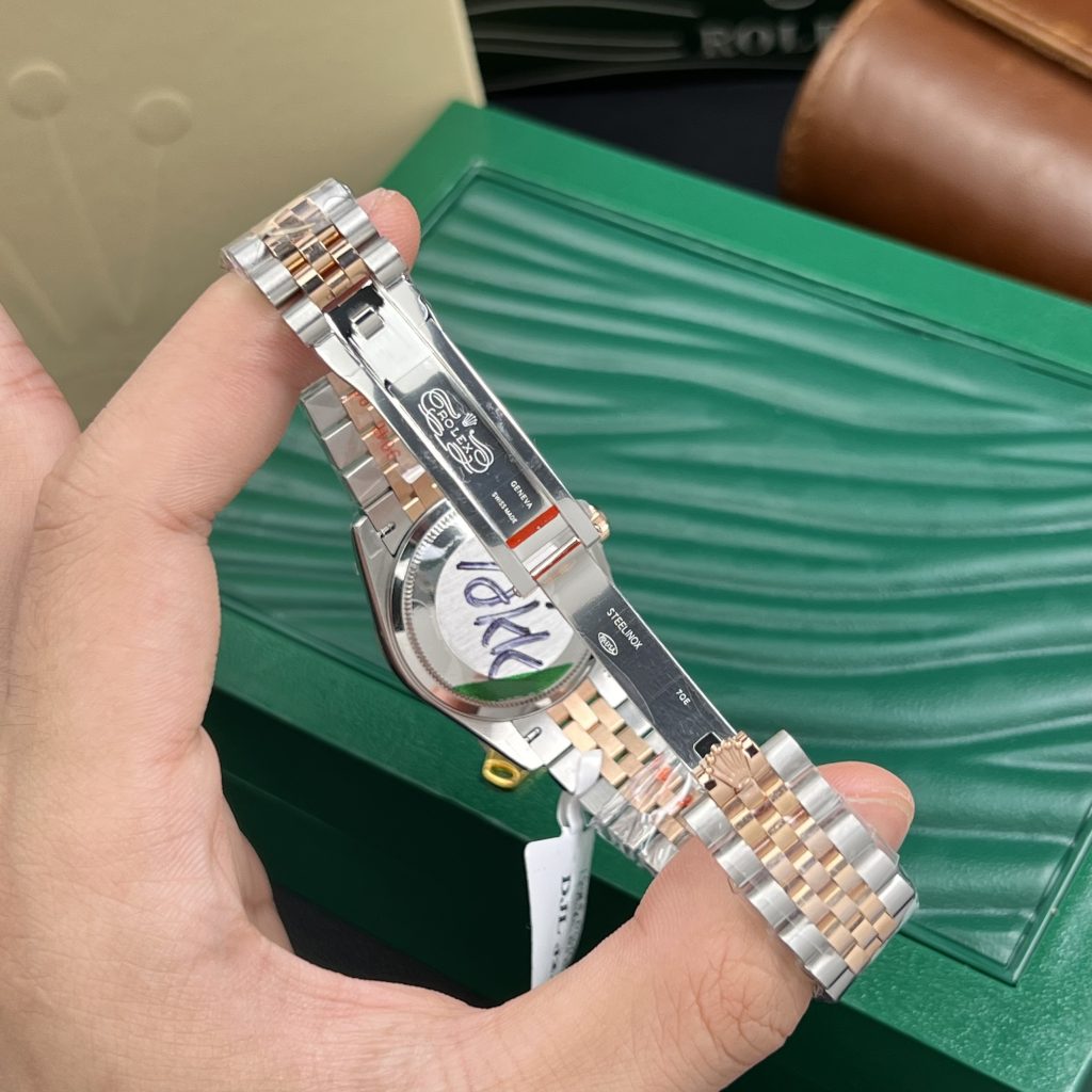 Rolex DateJust Gold Wrapped Sundust Pink Dial GM Factory 31mm (1)