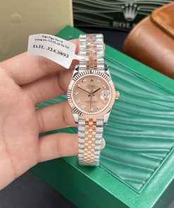 Rolex DateJust Gold Wrapped Sundust Pink Dial GM Factory 31mm (1)