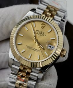 Rolex DateJust Gold Wrapped Yellow Champagne Dial GM Factory (2)
