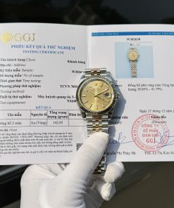 Rolex DateJust Gold Wrapped Yellow Fluted Dial GM Factory 41mm (6)
