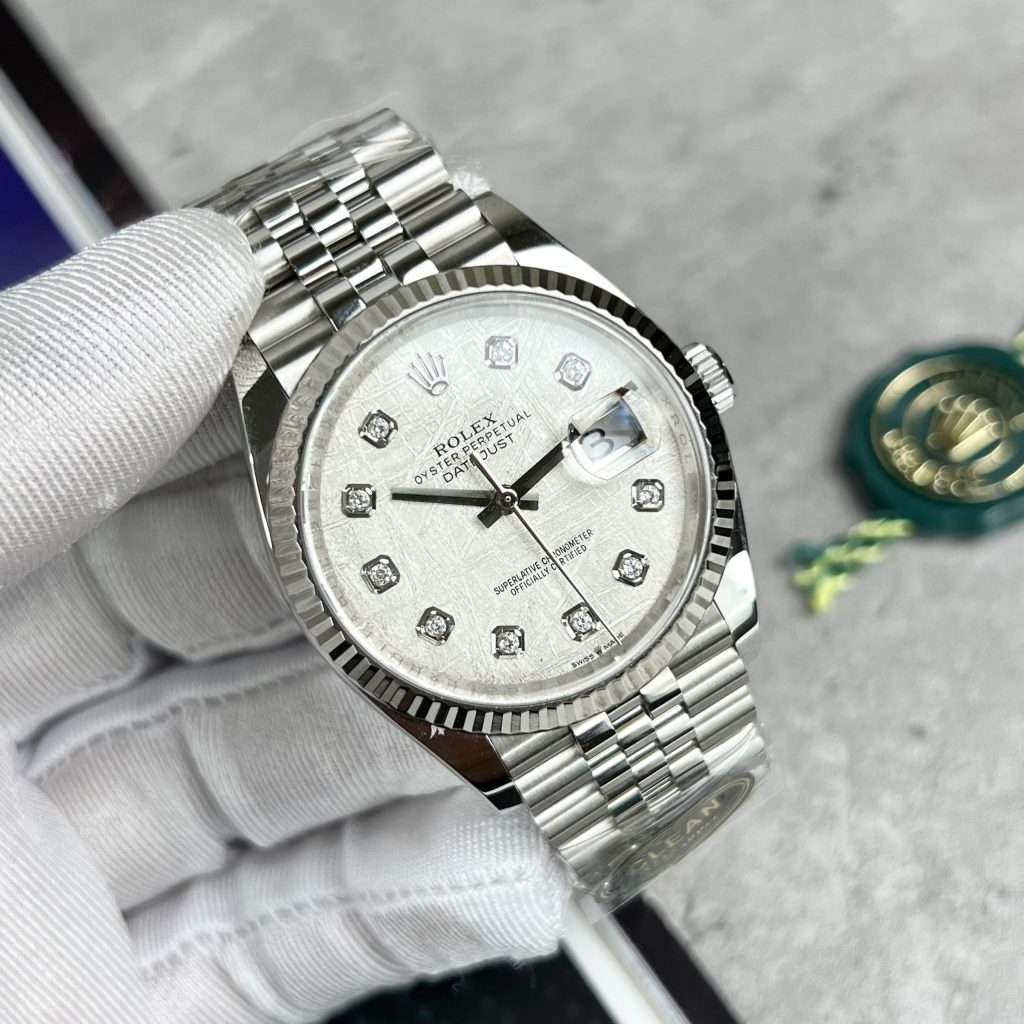 Rolex DateJust Meteorite Dial Best Replica Clean Factory 41mm