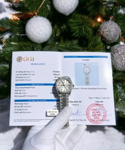 Rolex DateJust Moissanite Diamonds Bezel White Dial 31mm (6)