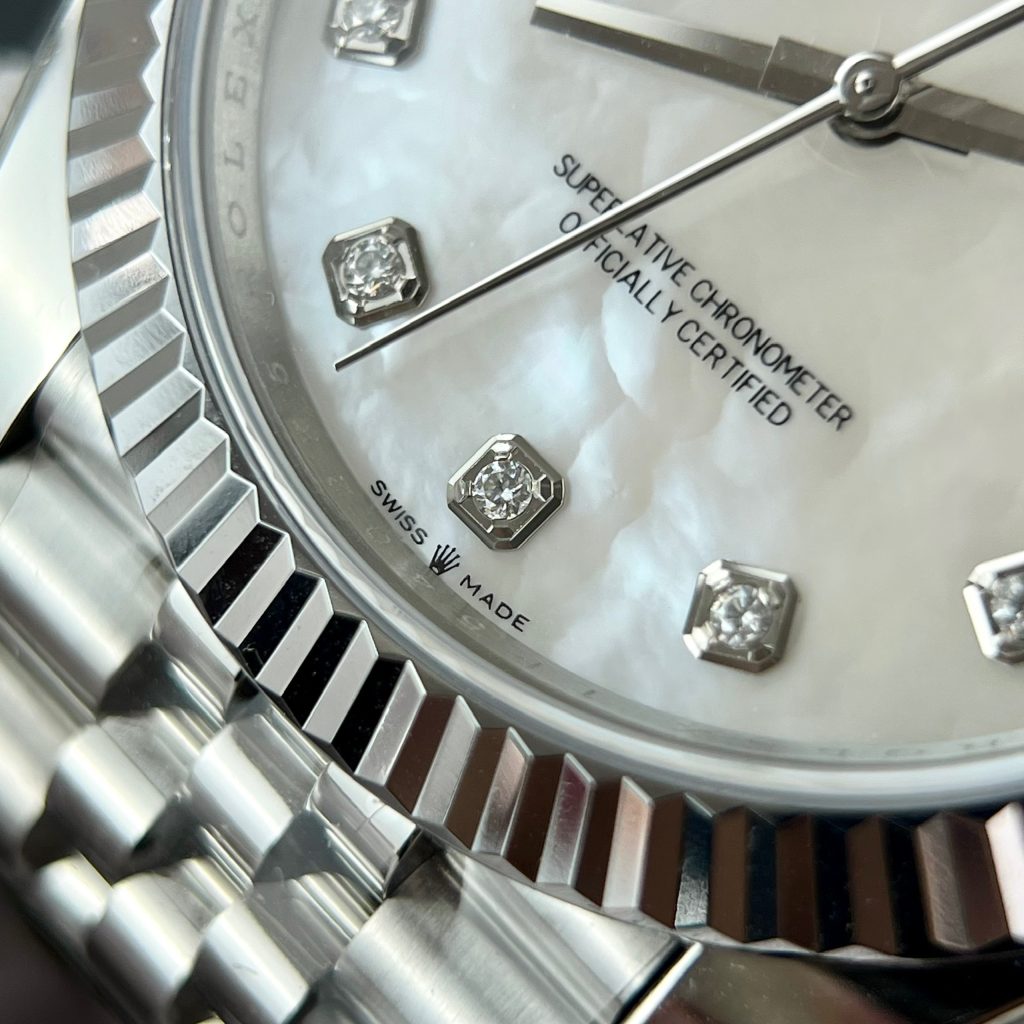 Rolex DateJust Mother Of Pearl Dial Best Replica Clean Factory 41mm (2)