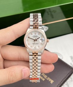 Rolex DateJust Mother Of Pearl Dial Demi Rose Gold Women's 31mm (1)