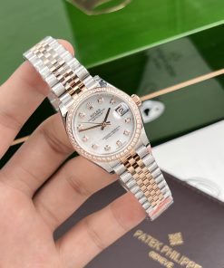 Rolex DateJust Mother Of Pearl Dial Demi Rose Gold Women's 31mm (1)