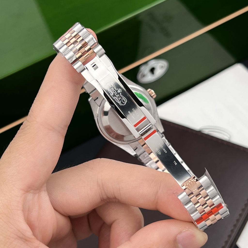 Rolex DateJust Mother Of Pearl Dial Demi Rose Gold Women's 31mm (1)