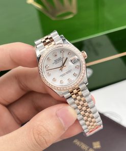 Rolex DateJust Mother Of Pearl Dial Demi Rose Gold Women's 31mm (1)