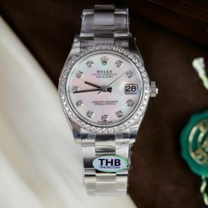 Rolex DateJust Mother-of-Pearl Dial Super Clone Watches Oyster Strap THB Factory 31mm (1)