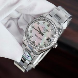 Rolex DateJust Mother-of-Pearl Dial Super Clone Watches Oyster Strap THB Factory 31mm (1)