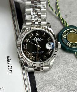 Rolex DateJust Replica Watch Black Dial EW Factory 31mm (1)