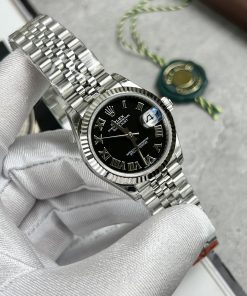 Rolex DateJust Replica Watch Black Dial EW Factory 31mm (1)