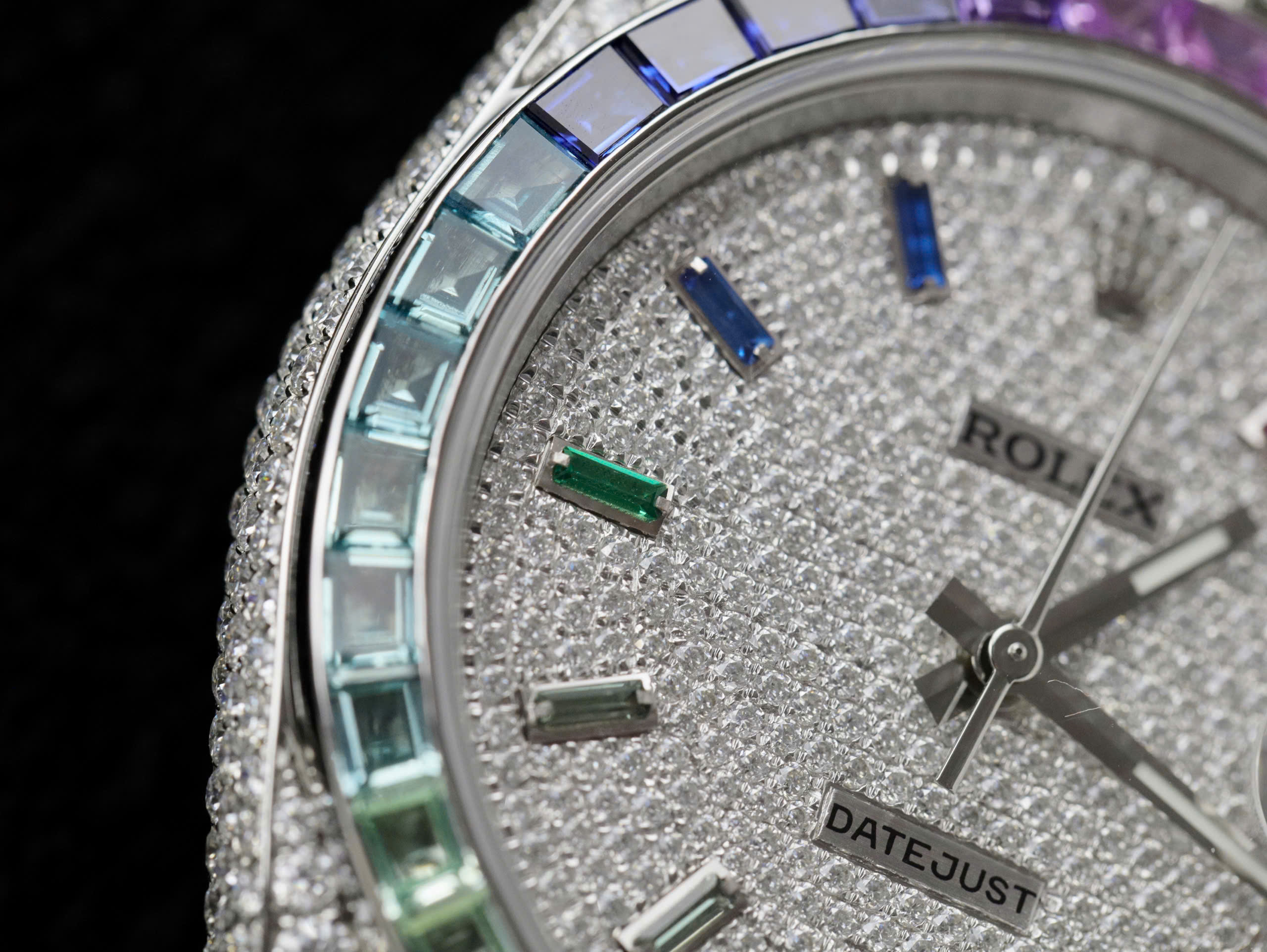 Rolex DateJust Replica Watch Custom Moissanite Diamonds Jubilee Strap 41mm (14) Rolex DateJust Replica Watch Custom Moissanite Diamonds Jubilee Strap 41mm (11)