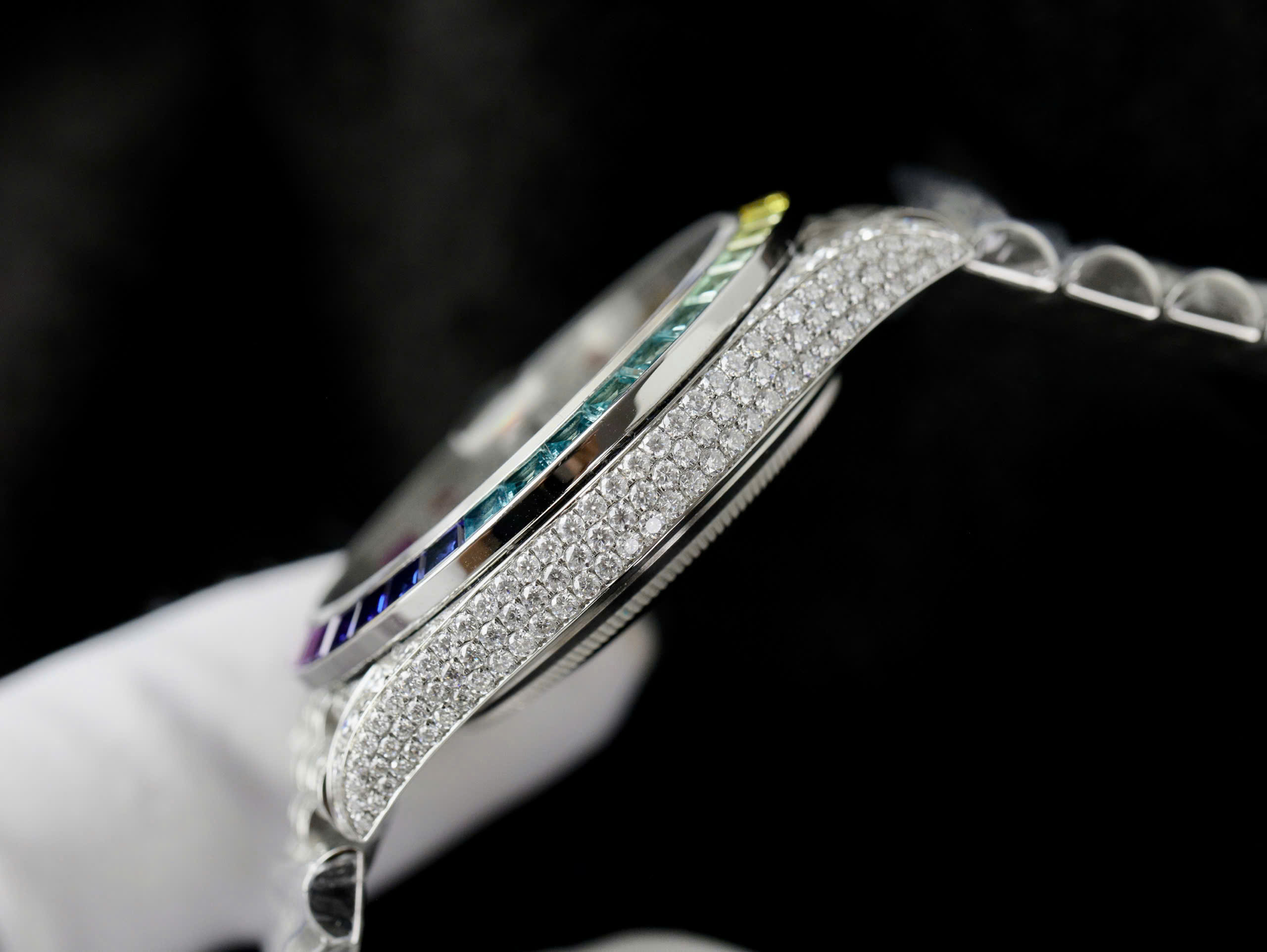 Rolex DateJust Replica Watch Custom Moissanite Diamonds Jubilee Strap 41mm (22) Rolex DateJust Replica Watch Custom Moissanite Diamonds Jubilee Strap 41mm (11)