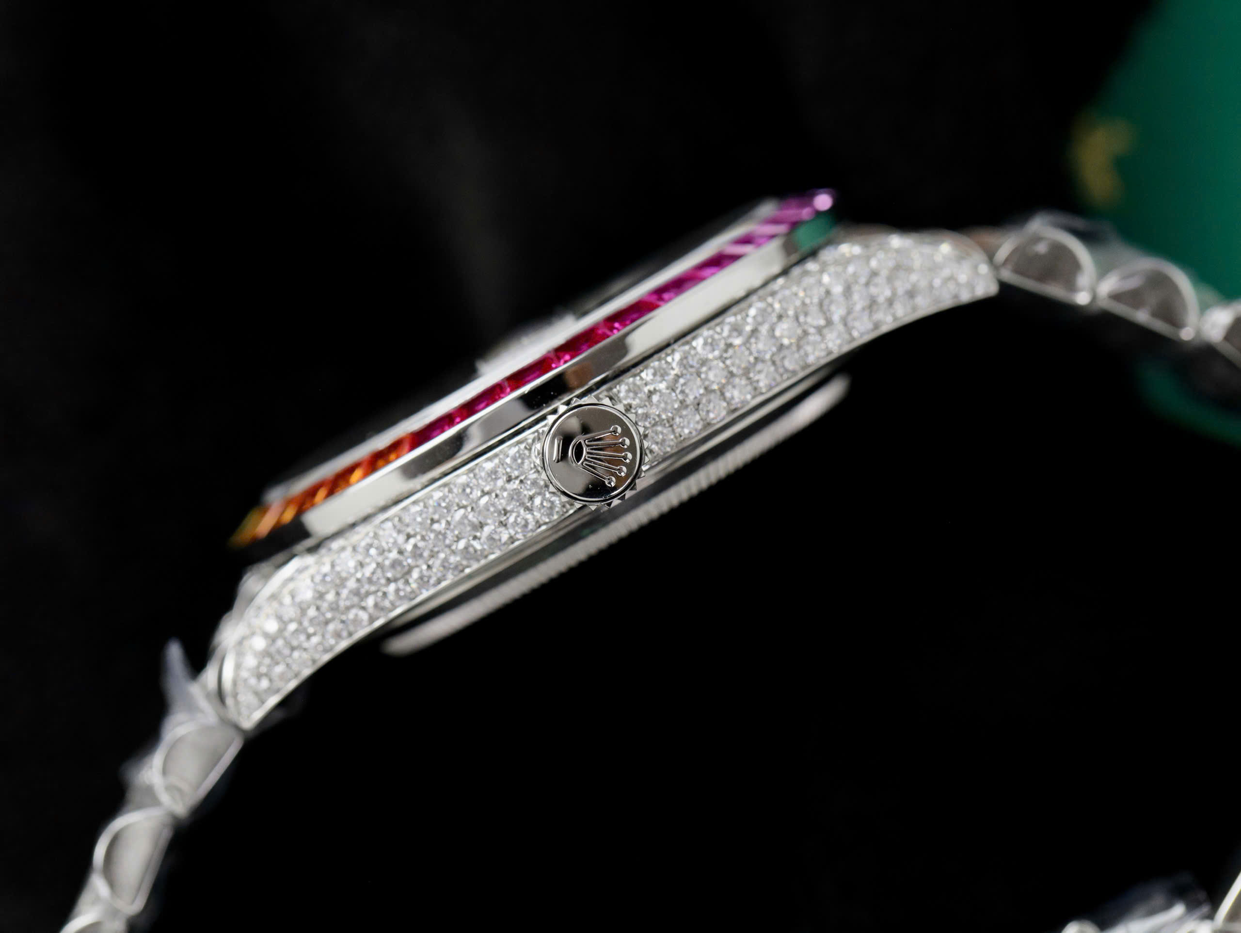 Rolex DateJust Replica Watch Custom Moissanite Diamonds Jubilee Strap 41mm (23) Rolex DateJust Replica Watch Custom Moissanite Diamonds Jubilee Strap 41mm (11)