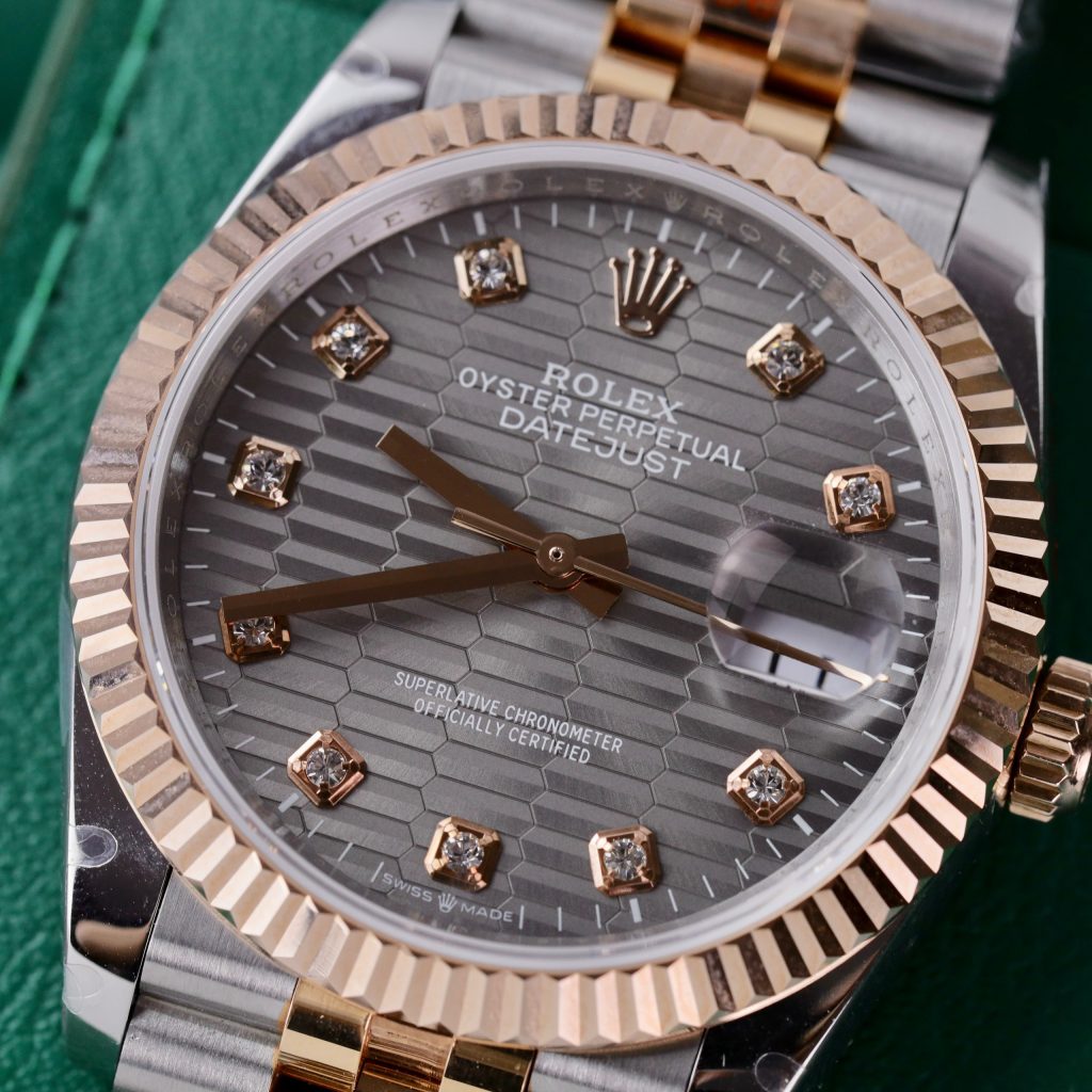 Rolex DateJust Replica Watches Rose Gold Wrapped 18K GM Factory 36mm (2)