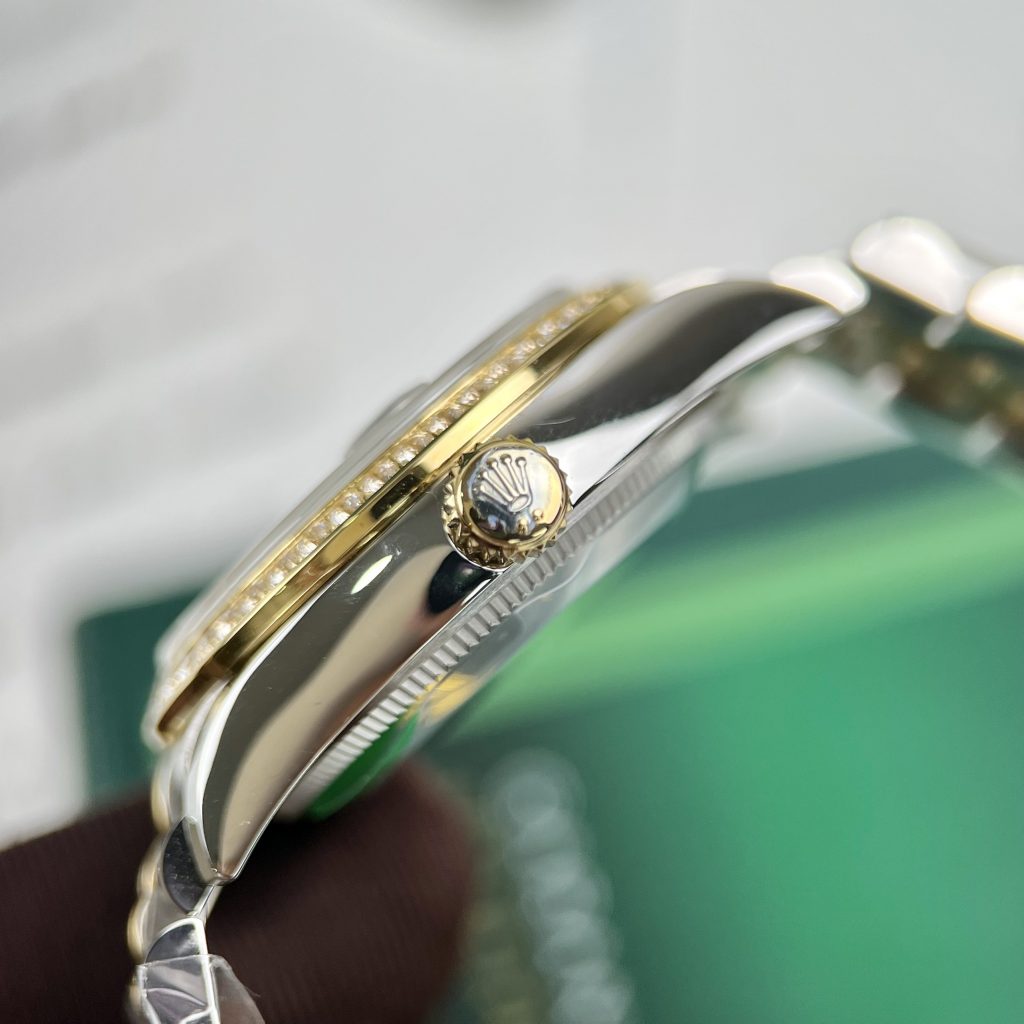 Rolex DateJust Replica Watches Women Green Dial EW Factory 31mm (1)