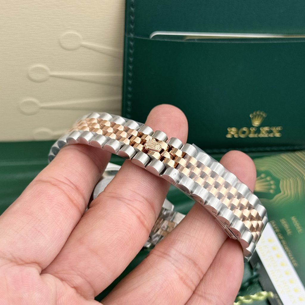 Rolex DateJust Super Fake Pink Dial Bezel Diamonds EW Factory Women's 31mm (1)