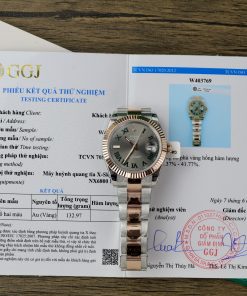 Rolex DateJust Wimbledon Dial Best Replica Gold Wrapped GM Factory 41mm (3)