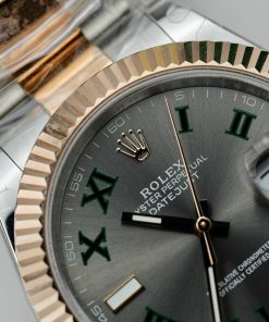 Rolex DateJust Wimbledon Dial Best Replica Gold Wrapped GM Factory 41mm (3)
