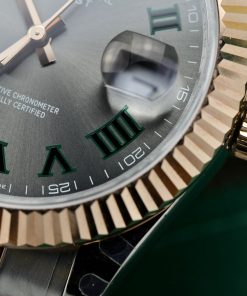 Rolex DateJust Wimbledon Dial Best Replica Gold Wrapped GM Factory 41mm (3)