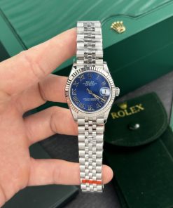 Rolex DateJust Women Blue Numeral Dial Replica Watch EW 31mm (3)