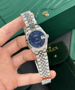 Rolex DateJust Women Blue Numeral Dial Replica Watch EW 31mm (3)
