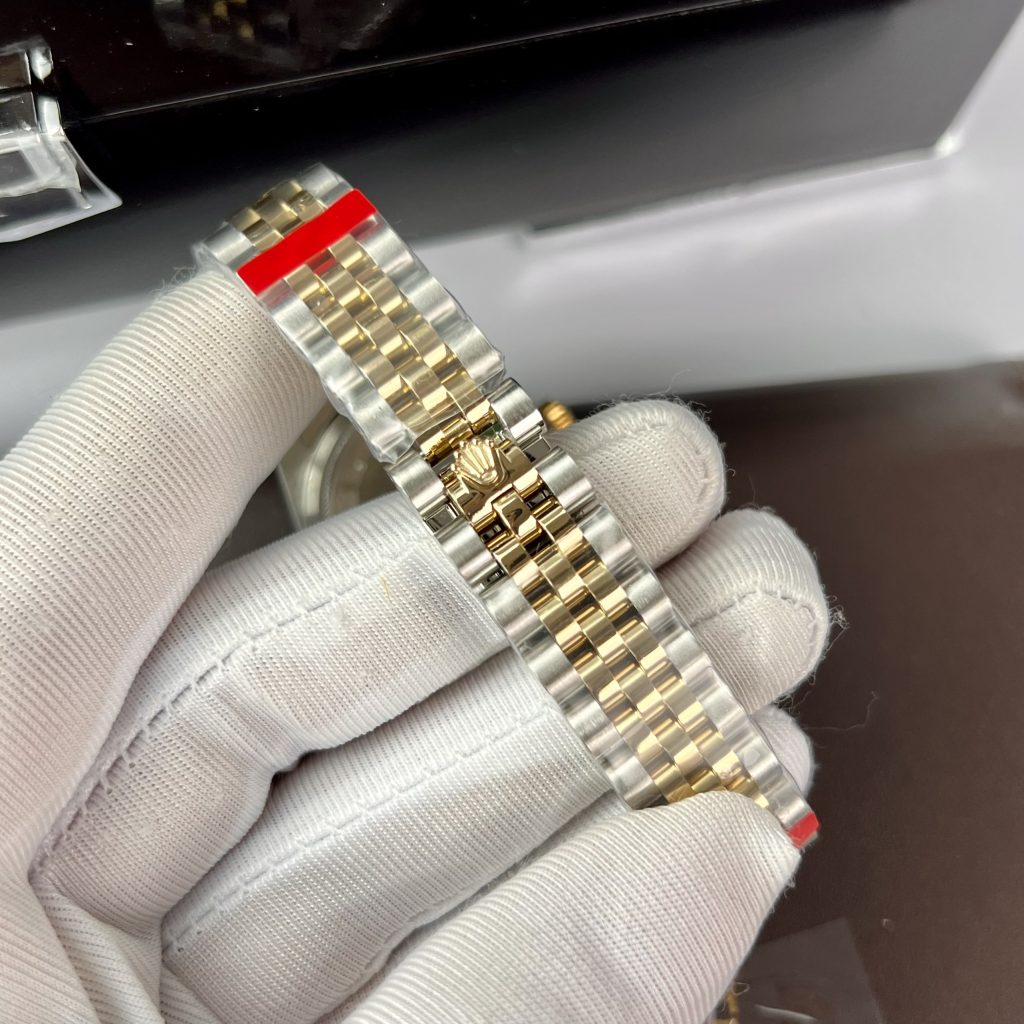 Rolex DateJust Yellow Champagne Dial Bezel Diamonds Women's 31mm