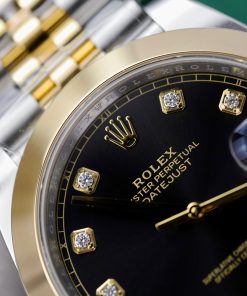 Rolex Datejust 126303 Black Dial Replica Watch Clean Factory 41mm (3)
