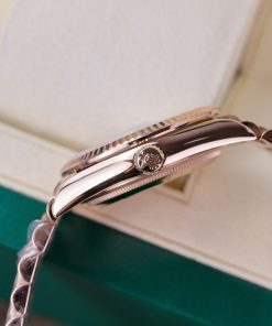 Rolex Day-Date 128235 18K Gold Wrapped Custom Meteorite Dial & Moissanite Diamonds 36mm