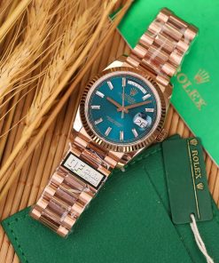 Rolex Day-Date 128235 Best Replica Watch President Strap Weight 158gram QF Factory 36mm (2)