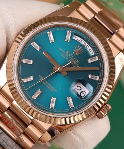 Rolex Day-Date 128235 Best Replica Watch President Strap Weight 158gram QF Factory 36mm (2)