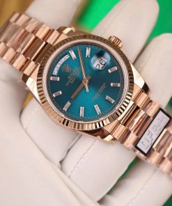 Rolex Day-Date 128235 Best Replica Watch President Strap Weight 158gram QF Factory 36mm (2)