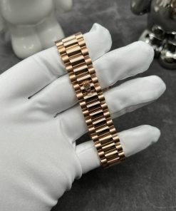 Rolex Day-Date 128235 Chocolate Dial 18K Solid Gold Watch