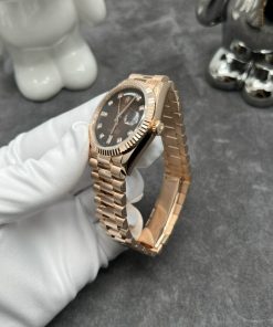 Rolex Day-Date 128235 Chocolate Dial 18K Solid Gold Watch