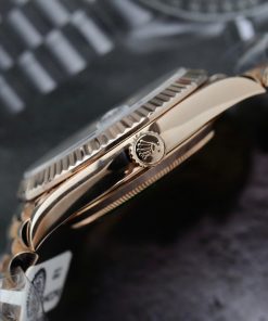 Rolex Day-Date 128235 Replica Watch Dial Eisenkiesel Gold Wrapped Weight 185 Grams QF 40mm (2)