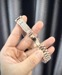 Rolex Day-Date 128235 Turquoise Diamond Dial Gold Wrapped & Moissanite 36mm (5)