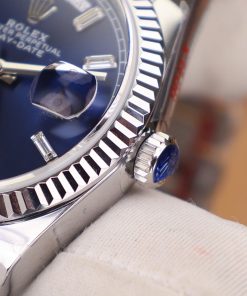 Rolex Day-Date 128236 Best Replica Watch Blue Dial Weight 158gram QF Factory 36mm (2)