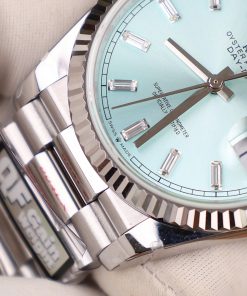 Rolex Day-Date 128236 Replica Watch Ice Blue Dial Weight 158gram QF Factory 36mm (2)