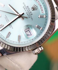 Rolex Day-Date 128236 Replica Watch Ice Blue Dial Weight 158gram QF Factory 36mm (2)