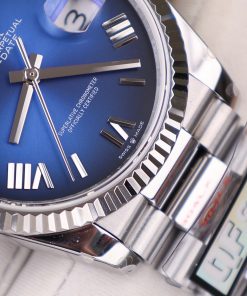 Rolex Day-Date 128236 Replica Watches Blue Dial Weight 158gram QF Factory 36mm (2)