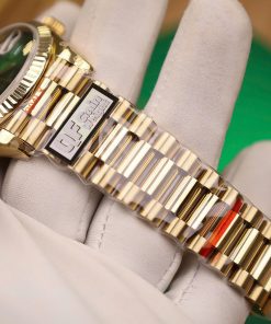 Rolex Day-Date 128238 Best Replica Watch Green Dial Weight 158gram QF Factory 36mm (2)